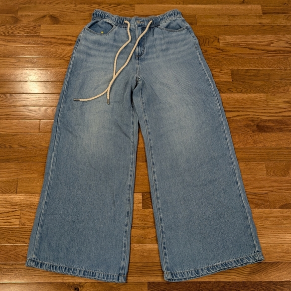LOFT Denim - LOFT The Palazzo High Rise Size 30 Regular Wide Leg Light Blue Jeans Size 30